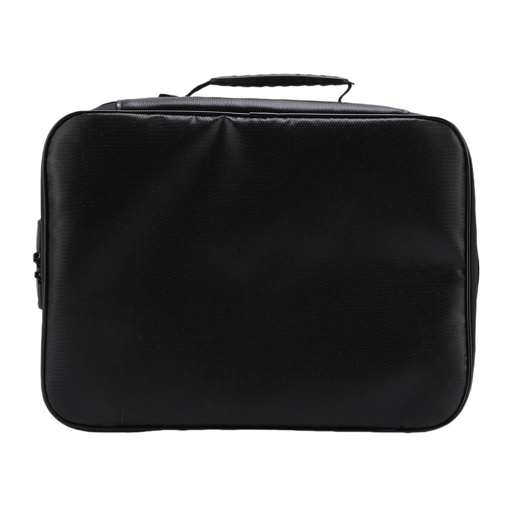 Fireproof Document Bag with Lock File Hard Case Portable Home Travel Safe Storage for Important Documents Files