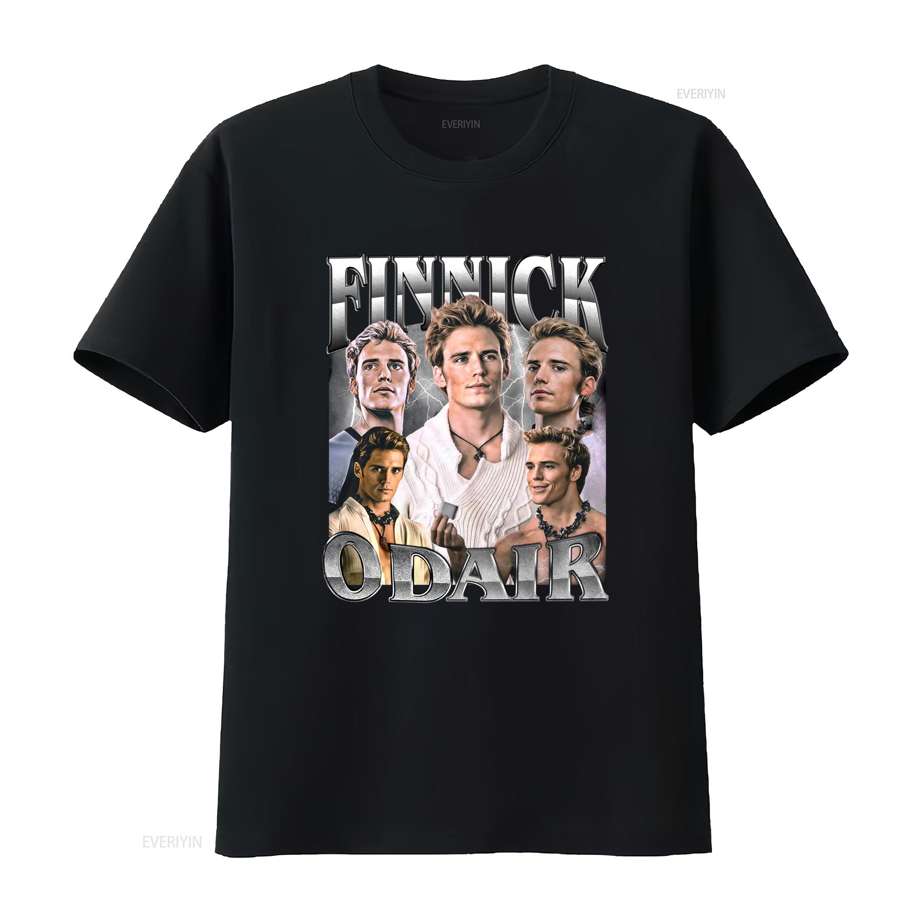 

Finnick Odair Character Movie Series Classic Design T Shirt for Men vintage Washed Stylish Breathable Slightly Stretched homme 4XL
