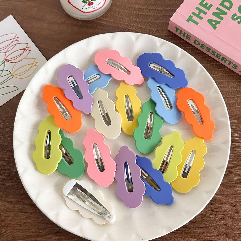 Niedliche flache Haarspangen Haarspangen Lässige Wolkenform Kopfschmuck Dutt-Klammer Einfache Haarspange Foto-Requisiten