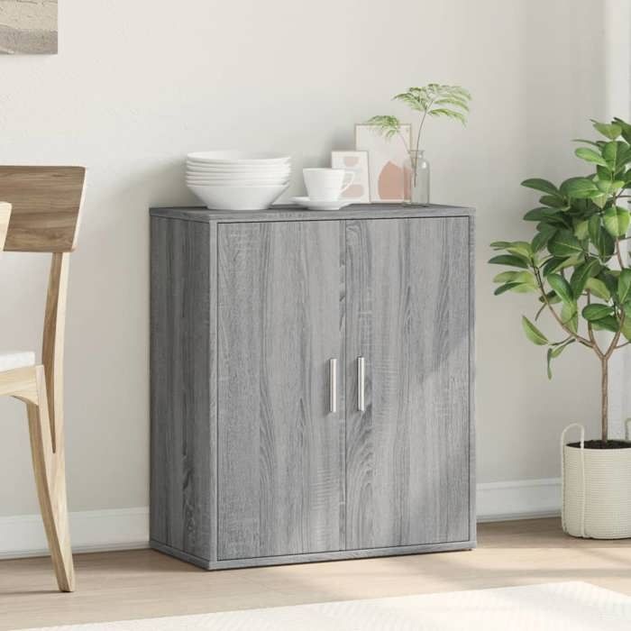 VidaXL Buffet Sonoma Grey 60x31x70 Cm Engineered Wood, Storage Cabinet, Entryway Furniture, Accent Furniture, Furniture of 840462
