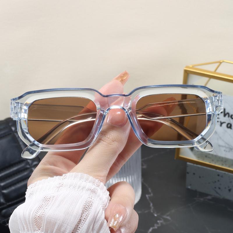 Classic Retro Women Sunglasses Square Frame Glasses Simple Fashion Style Street Pography Eyeglasses UV400 Female