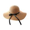 Women's Wide Brim Straw Sun Hat - Foldable Beach & Vacation Hat