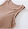 Modal Thread Chest-Pad Suspender Vest: Women's Slim High-Collar Tube Top for Summer