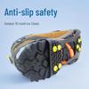 Outdoor 10-Tooth Ice Cleats with Spikes for Snow and Ice - Shoe Covers and Chains for Snowfield and Snow Country