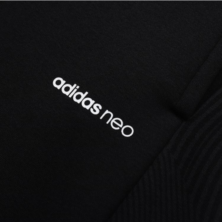 Adidas Neo Fleece Lace Breathable Sports Long Pants Men Bottoms Black DM2189