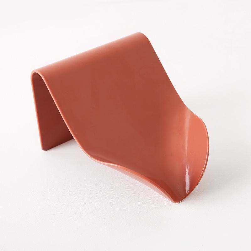 Настенная мыльница без сверления - Пластиковая полка-органайзер для ванной комнаты и душа красный