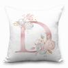 Nordische Kissenhülle Rosa Buchstaben Kissenhülle Auto Sofa Lendenkissen Sitzkissen