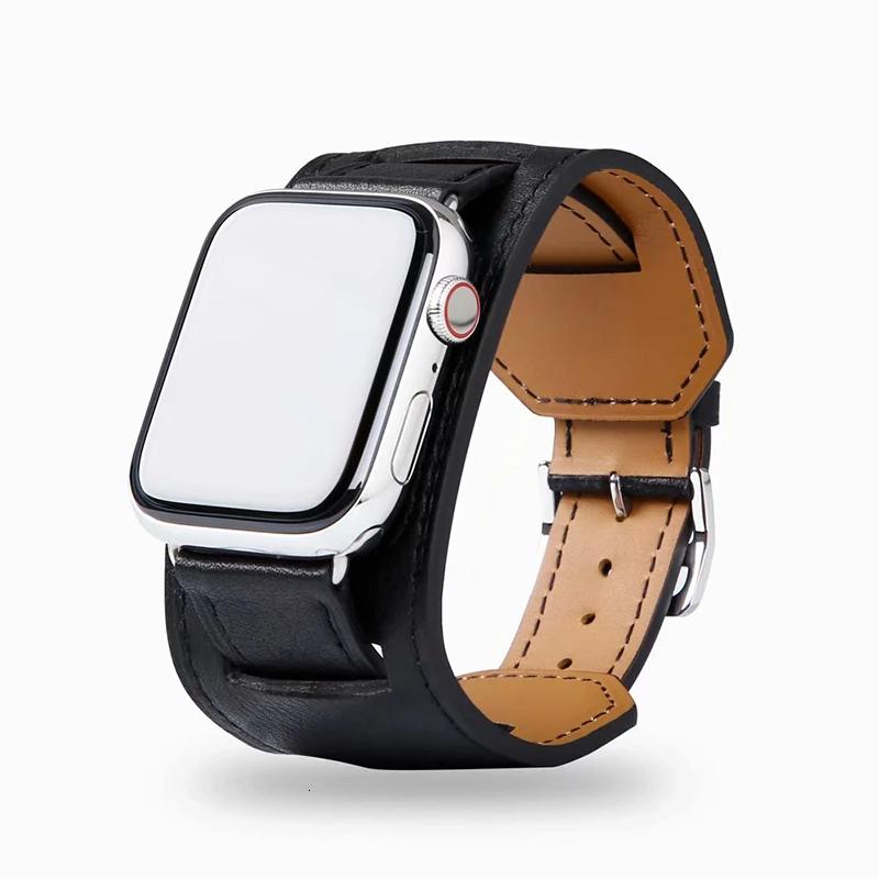 

Leather Strap for Apple Watch Ultra 3 Band 49mm Bracelet Wristband Belt iWatch 11 10 9 8 7 6 SE 45mm 41mm 44mm 42mm 46mm Correa S11-10 46mm 44 45 49 чёрный