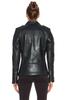Handmade Biker Motorcycle Black Women's Genuine Lambskin Stylish Leather Jacket