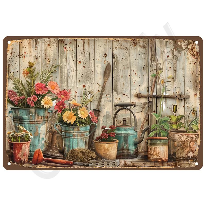 Retro Room Bathroom For Home Decor Items Tin Signs Metal Signs Vintage Wall Decorations Items Art Plate Posters Bar Accessories