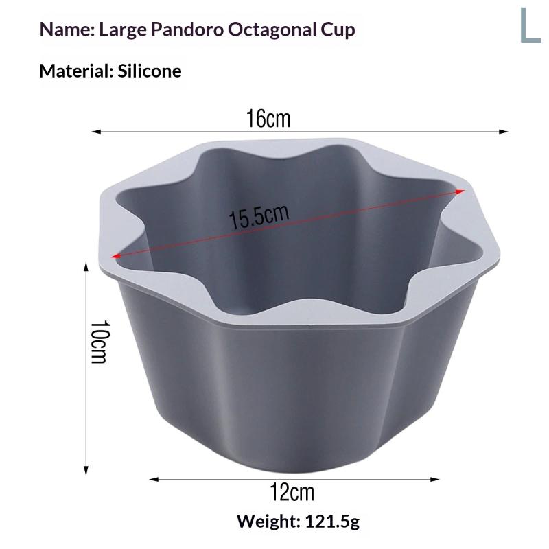 Stampo Ottagonale in Silicone per Alimenti Antiaderente Strumenti da Forno per Mousse, Budino, Pasticceria e Preparazione di Dolci