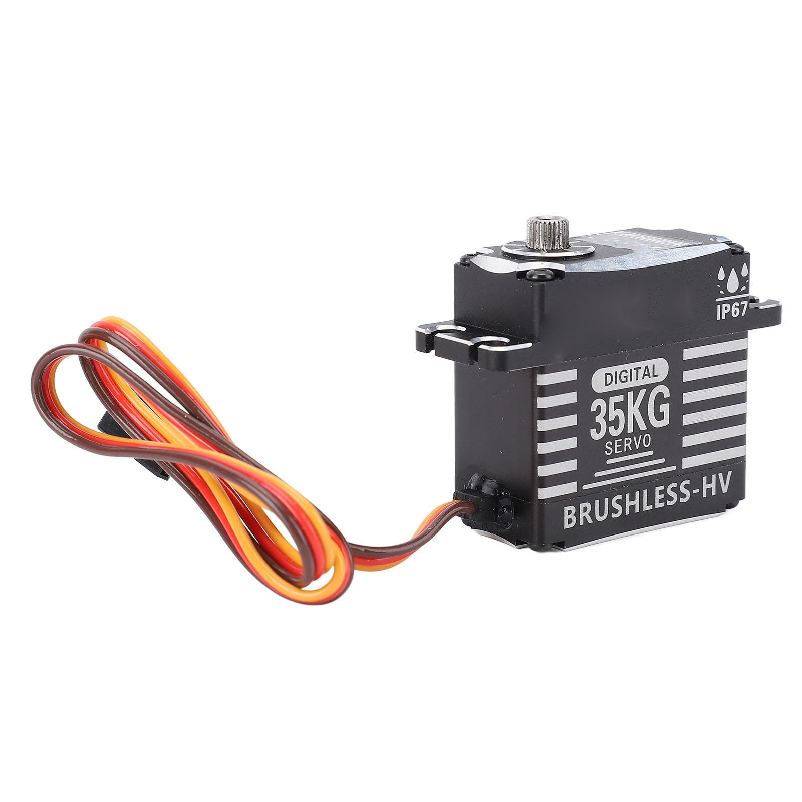 

35KG Servo Brushless RC Digital Servo RC Parts High Torsion Rainproof Control Angle 180 Degree