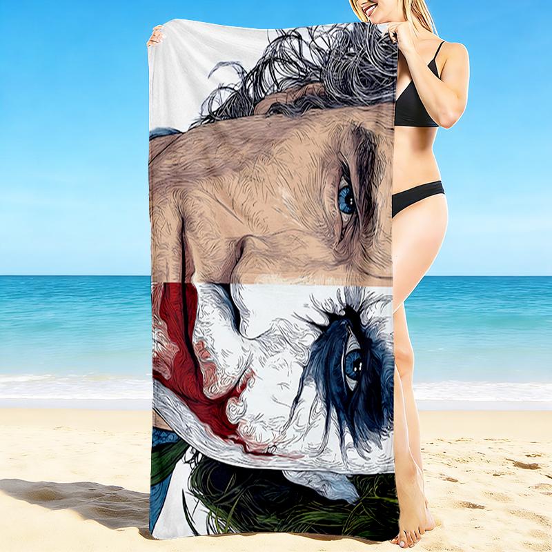 1Pc Dark Soul Beach Towel Quick Dry Multiuse For Beach Pool Gym Yoga Home Travel Christmas Halloween Xmas Gift S1984