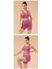 European American Yoga Sports Bra: Shock-Absorbing, Gathering Fit, Beautiful Back Design, Fitness Vest for Running and Yoga.