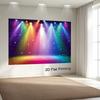 Rainbow Stage Spotlight Photo Booth Background, Starry Light Curtain Backdrop for Music Performances