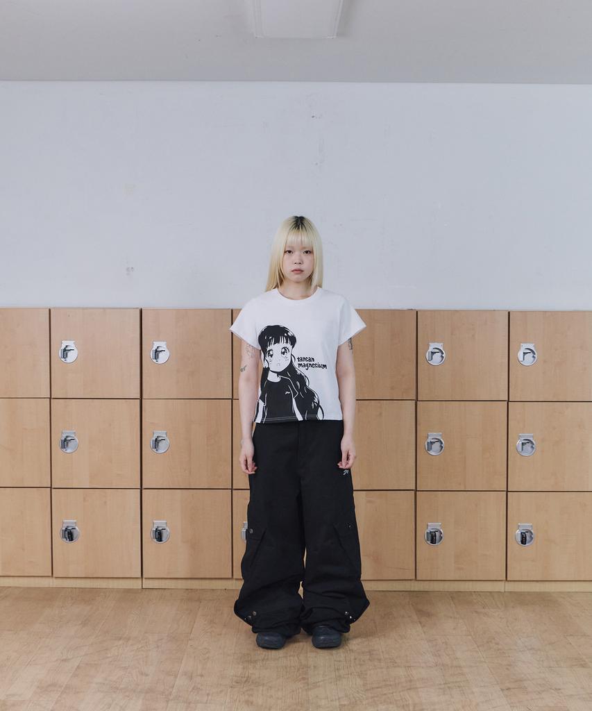 Tansanmageunesyum Carbonated Girl T-Shirt (White)