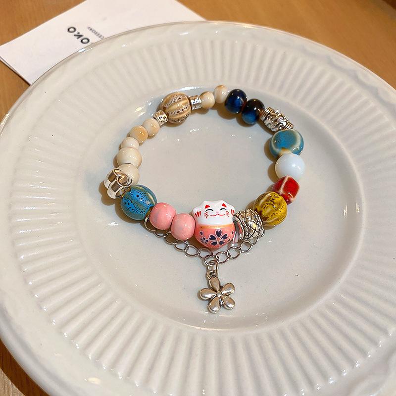 Bracelet chiot couleur fraîcheur petite niche bracelet cœur fille douce été fête étudiante bijoux petite amie