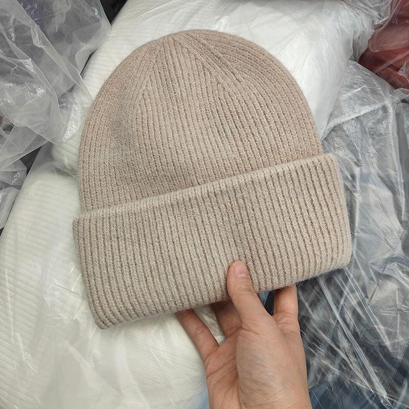 Winter Hats For Women Men Unisex Beanies Luxury Rabbit Fur Thermal Hat Soft Thick Keep Warm Casual Bonnet Baggy Cap New