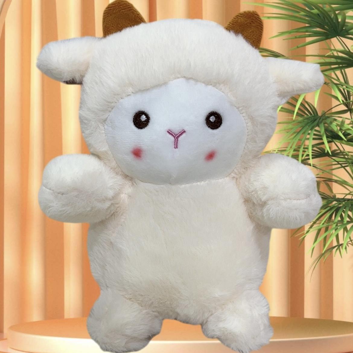 

Плюшевая игрушка ягненок милая кукла овечка в горошек подушка для сна подарок для девочки кукла для автомата с призами 25cm