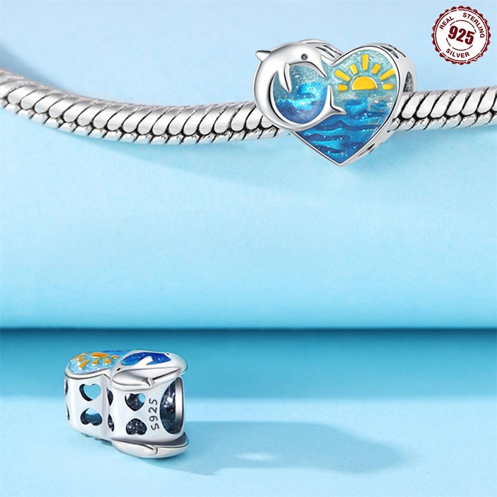 Elegant Copper Sea Starfish Turtle Dolphin Charm Beads Fit Bracelet Necklace Bead Jewelry Making Fine Jewelry Gift