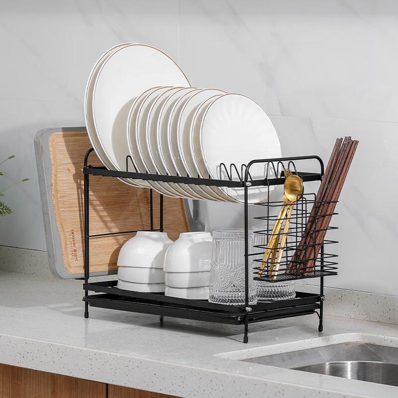 

Double-Layer Kitchen Dish Drying Rack
