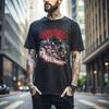 100% Cotton TOPS UNISEX TEES MENS WOMENS Ultimate Vampire T-Shirt Anime Lovers Hellsing Alucard Face Hell Sing Gift 062