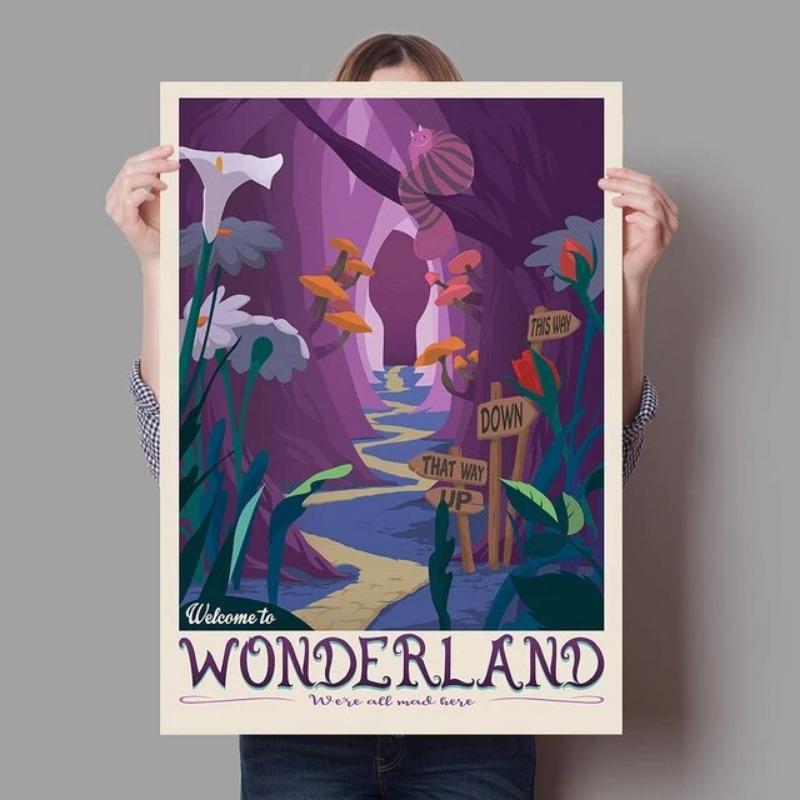 

Arrakis Dune Sandworm Retro Travel Poster - Canvas Painting of The Shire Tatooine Wall Art Picture Perfect for Home Living Room 21cm×30cm NoFrame