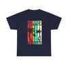Summer Palm Surf Time To Beach T-Shirt | Retro Stripes, Palm Trees