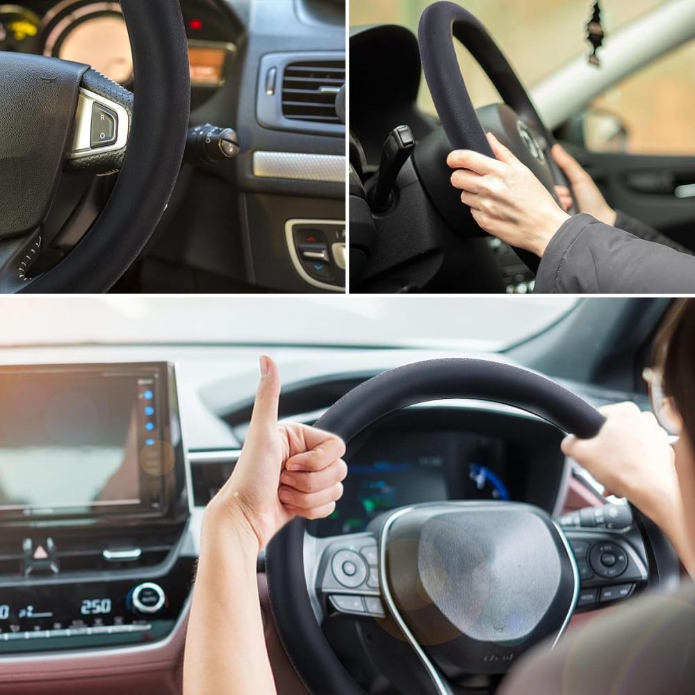 Anti-Slip Silicone Steering Wheel Cover - Universal Fit, Soft And Odorless, Durable For All Seasons