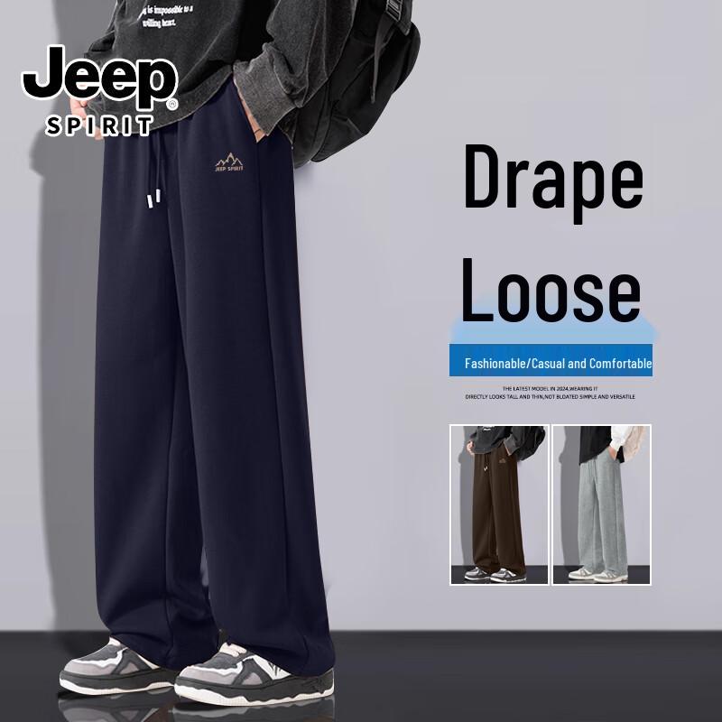 JEEP SPIRIT Men's Heavyweight Straight-Leg Casual Pants
