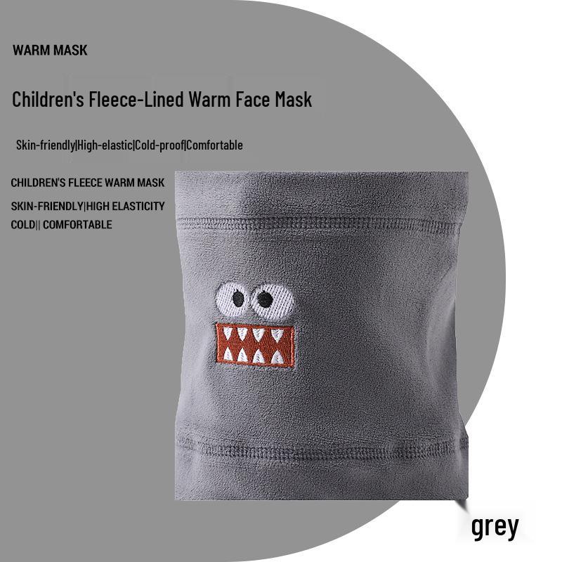 2025 Cartoon Kids' Fleece Neck Warmer - Warm, Windproof, and Ideal for Outdoor Fall/Winter Use