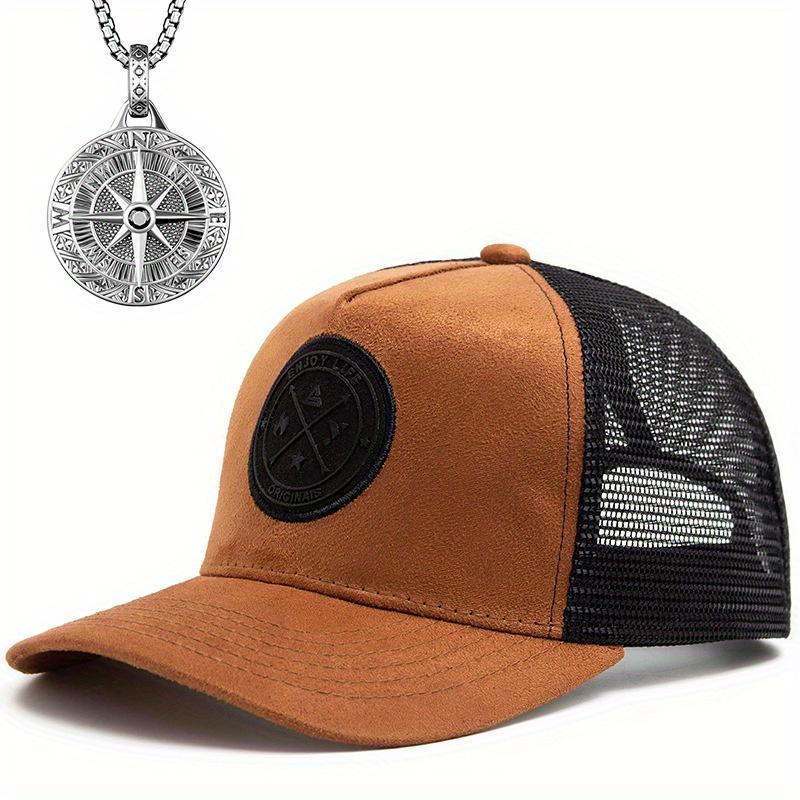 

Комплект из 2 предметов: бейсболка, ожерелье, модная бейсболка, рок-ретро, диск, компас, ожерелье, спортивная шляпа для спорта на открытом воздухе, шляпа от солнца оранжевый