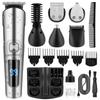 Men's 5-in-1 Professional Electric Hair Trimmer LCD Hair Clipper Shaver Rechargeable Body and Nose Hair Trimmer Set