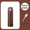 500ml Edelstahl Thermobecher Outdoor Thermosbecher Tragbare Vakuumflaschen Kalt und Heiß Thermoflasche Kaffeebecher Wasserflasche