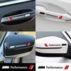 Car Styling Door Handle Reflective Stickers Vinyl Decoration For BMW M E34 E36 E60 E90 E46 E39 E70 F10 F20 F30 X5 X6 X1 M3 M5 M6