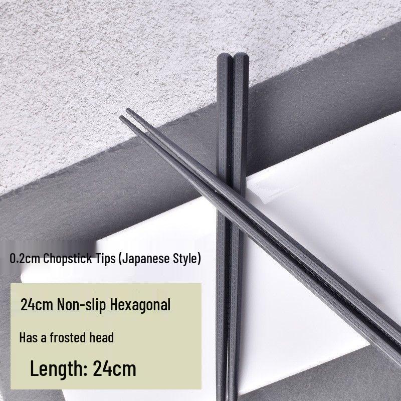 2023 High-Grade Mold-Proof Japanese Alloy Chopsticks: Heat-Resistant for Home, Hotel, Restaurant, Catering.