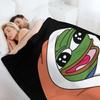 peepoBlanket Emote High Quality Throw Blanket Cosplay Anime Comforter Softest Soft Plush Plaid Blankets