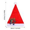 Santa Hat,Christmas Hats with Bows Xmases Holiday Hat Unisex Adults Christmas New Year Festive Holiday Party Supplies