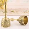 Handrassel Messingglocke mit Griff Schulklasse Zuhause Tischdekoration Messingglocke Rassel für Babys Vintage-Stil
