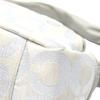 Coach Parker Op Art Lame Shoulder Bag Leather Silverx Gray Women 13507 Used