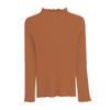 Women's Ruffle Half High Neck Long Sleeve Sweater - Early Spring & Autumn Style