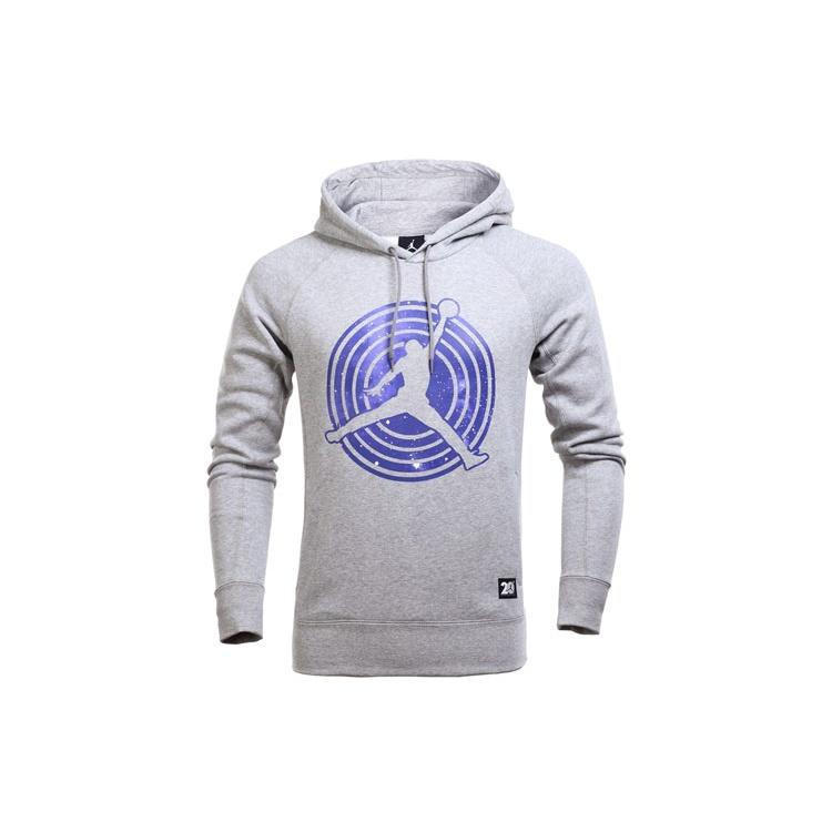 Air Jordan 11 Fleece Hoodie Grey Purple Men s 823715-063 M