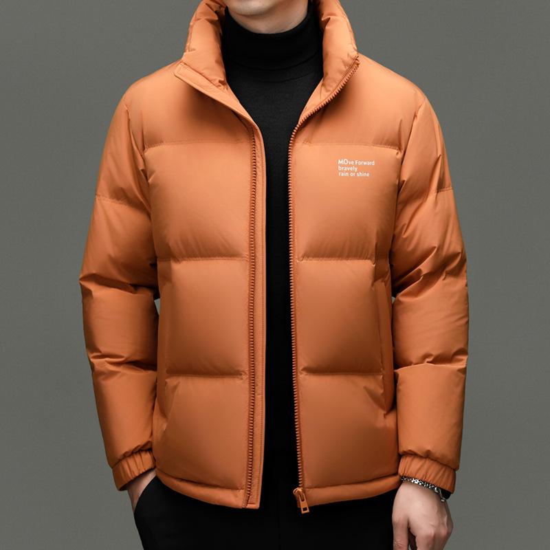 Veste d'hiver pour homme 90% duvet - Tendance, Polyvalente, Col montant Manteau chaud
