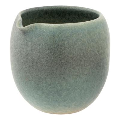 Marui Seito Shigaraki Ware Hechimon Katakuchi 430ml Black (Small-Sized) Teacup, Approx. Capacity, Celadon, Blue, MR-3-4308
