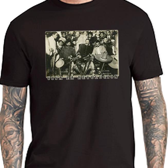 Mexican Revolution Revolucion Mexicana Pancho Villa Zapata General Camisa Shirt 4XL