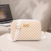 Simple small bag, new fashion women's bag, shoulder messenger bag, trendy polka dot printed small square bag.