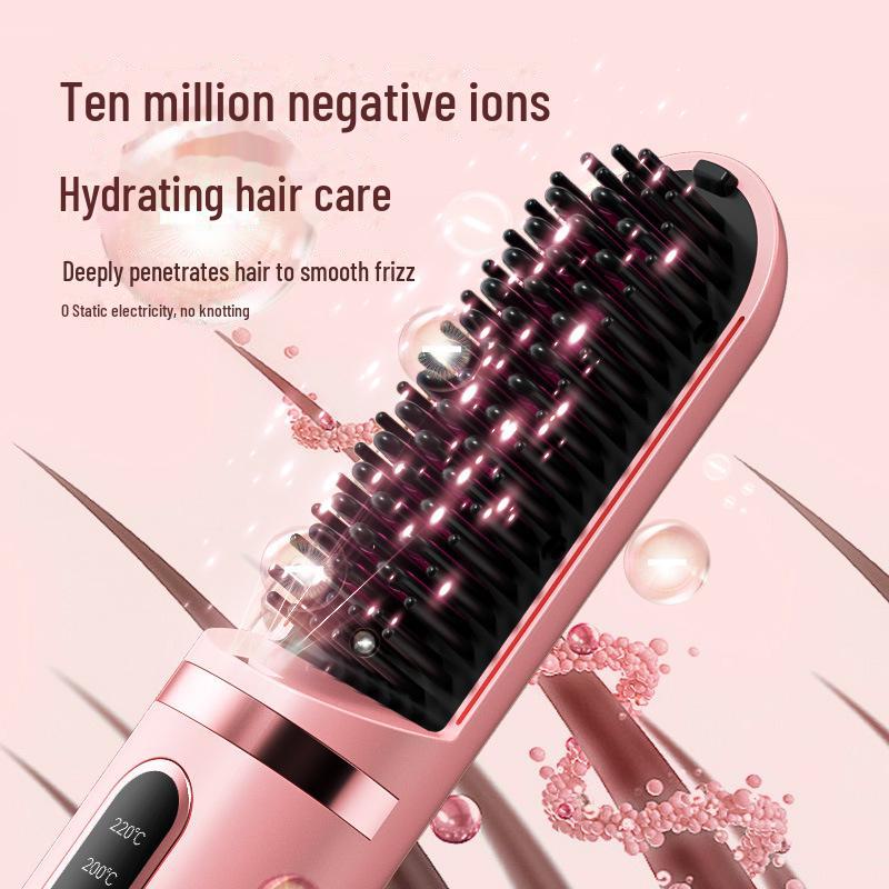 Portable USB Rechargeable Mini Wireless Hair Straightener