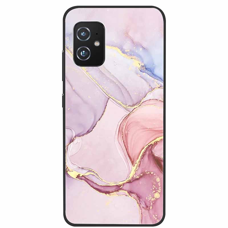 For Asus Zenfone 8 ZS590KS Cases 5.9 " Marble Soft TPU Silicone Phone Covers For Asus Zenfone8 ZS590KS Back Cases Fundas Coques