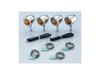 KITACO Bread Mini Turn Signal Kit for Magna 50, Chrome/Clear, 830-0900121B