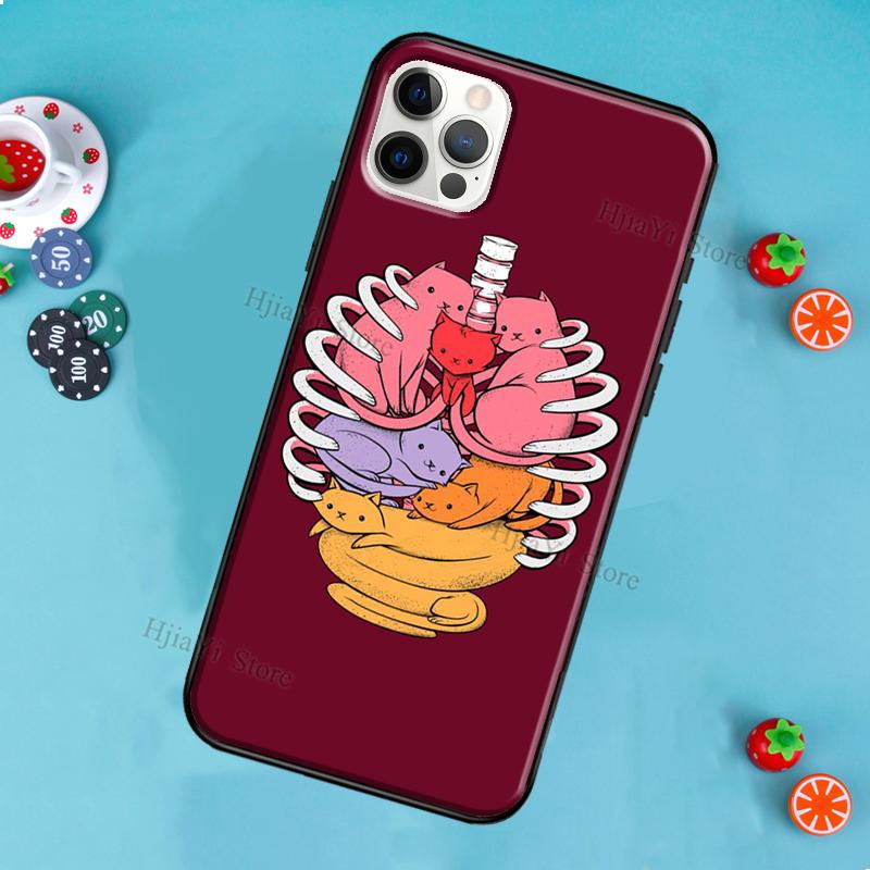 Medical Human Anatomy Phone Case For iPhone 12 Pro Max 13 Mini SE 2020 8 7 Plus 11 14 Pro Max X XS Max XR Cover